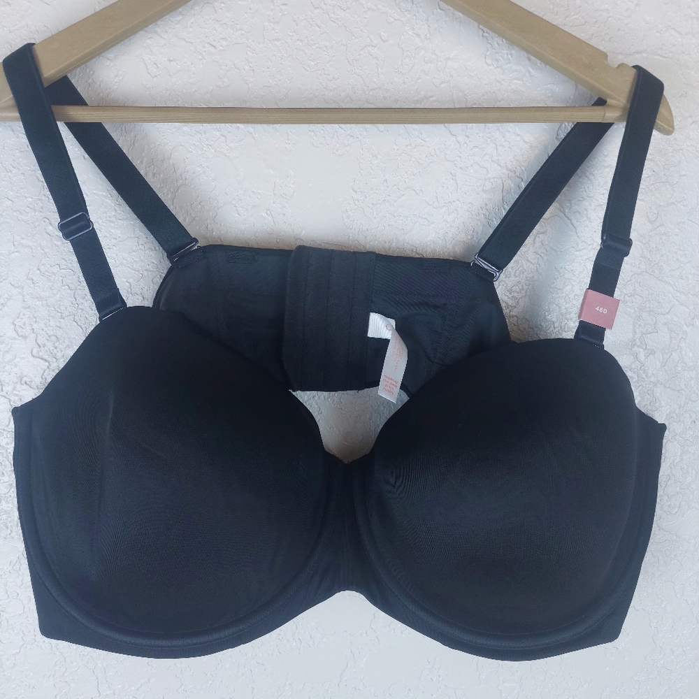 Cacique Light Lined Multi Way Strapless Bra Size 46D